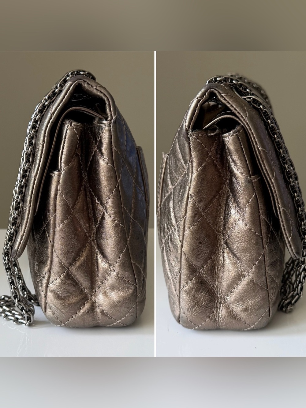 Chanel Reissue 2.55 Metallic Aged Calfskin Flap Bag - Picture 5 of 16